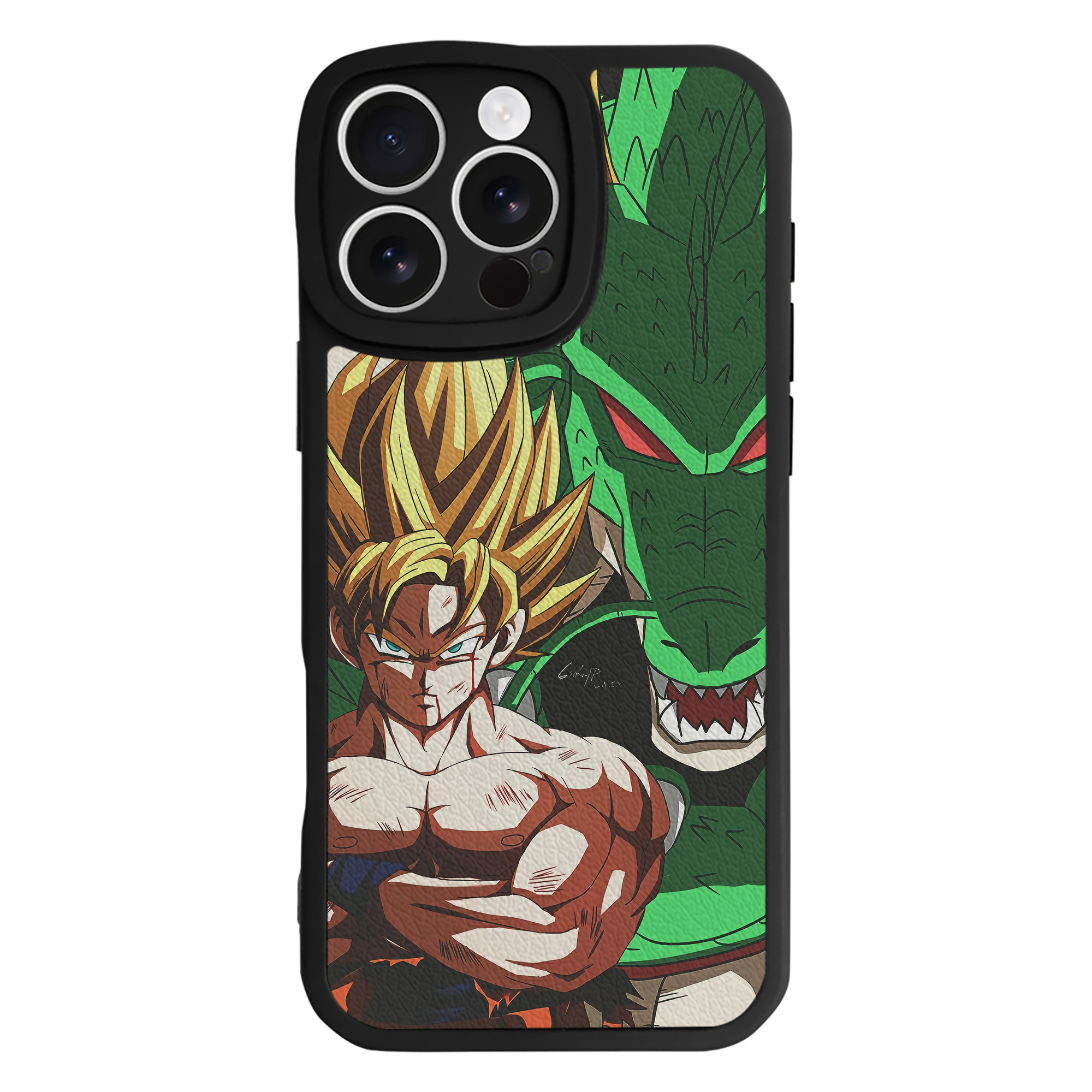 （画像用） ドラゴンボール DRAGON BALL 【iPhone 16シリーズ対応】シリコンスマホケース（レザー調） 材質：シリコン